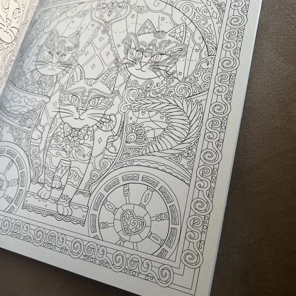 MYSTICAL‎ CATS IN SECRET PLACES: A CAT LOVER'S COLORING By Honoel **BRAND NEW** - Picture 10 of 16